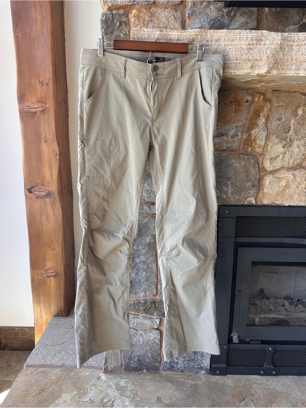 Prana Women's Straight Leg Pants in Light Khaki